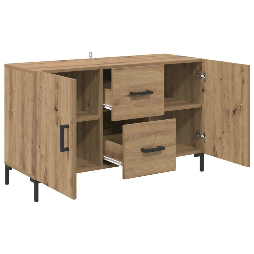 Credenza | Madia | Buffet da pranzo | Armadio da pranzo Rovere artigianale 100 x 36 x 60 cm Legno multistrato