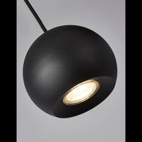 Lampadario Contemporaneo Eindhoven Acciaio Nero 4 Luci Gu10
