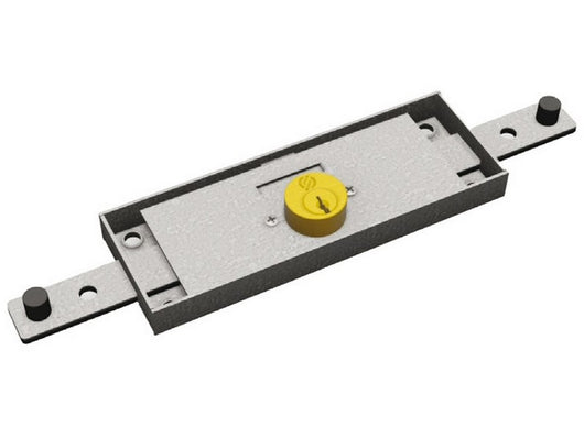 serratura centrale per serranda con cilindro tondo 2 mandate 2 chiavi art. 2260 cod:ferx.vit55189