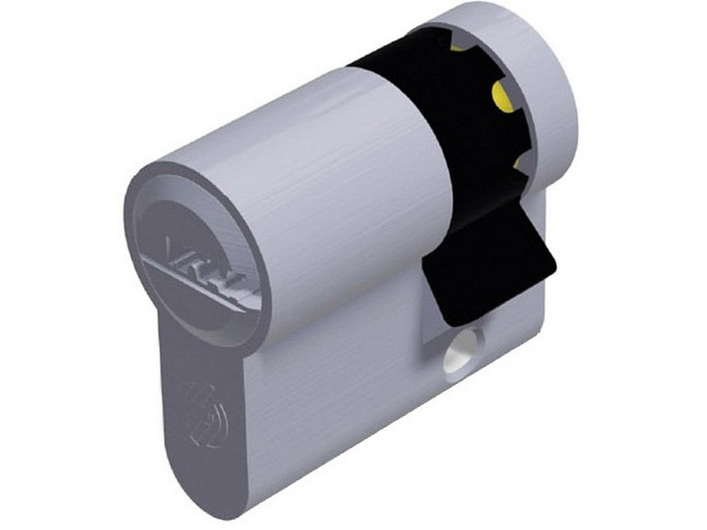 mezzo cilindro cromo satinato k2 3 chiavi mm. 40 (30+10) cod:ferx.vit55133