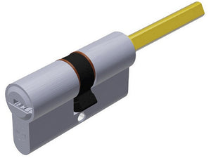 cilindro cromo satinato evok1 con codolo 5 chiavi mm. 65 (30+35) cod:ferx.vit55141