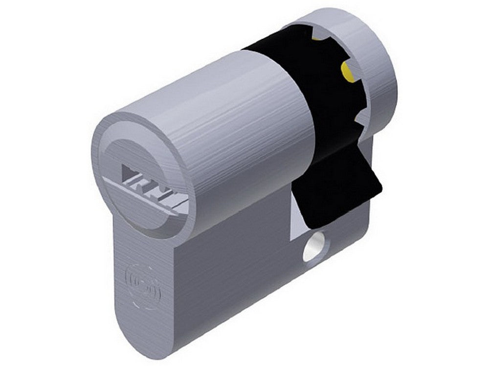 mezzo cilindro cromo satinato evok1 3 chiavi mm. 40 (30+10) cod:ferx.vit55139