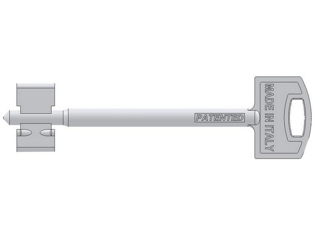 chiave doppia mappa securmap 11 gambo mm. 60 cod:ferx.vit55212
