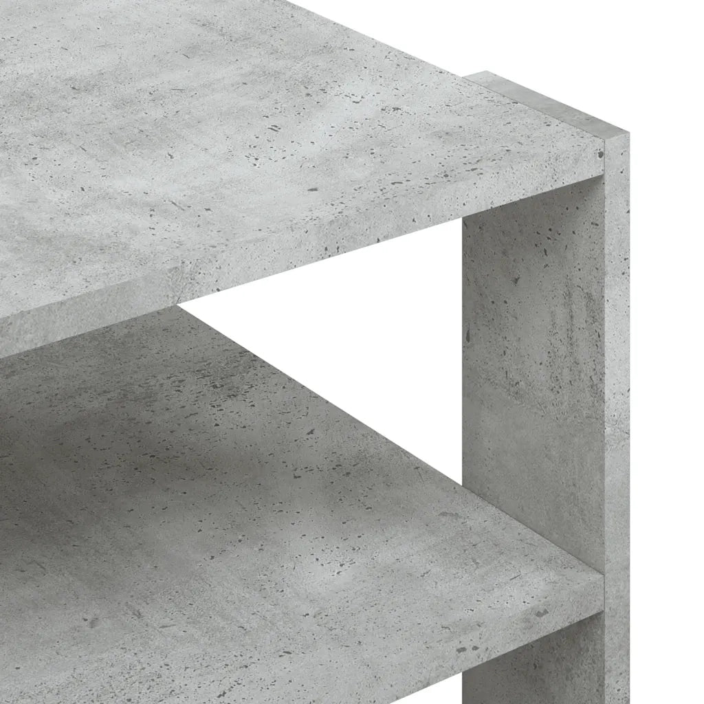 Tavolino da Salotto Grigio Cemento 58x58x40 cm Multistrato 834249