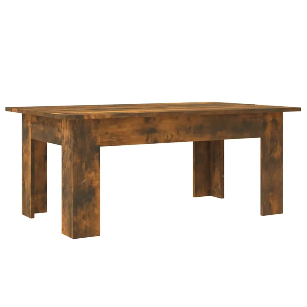Tavolino da Salotto Rovere Fumo 100x60x42 cm Legno Multistrato 815426