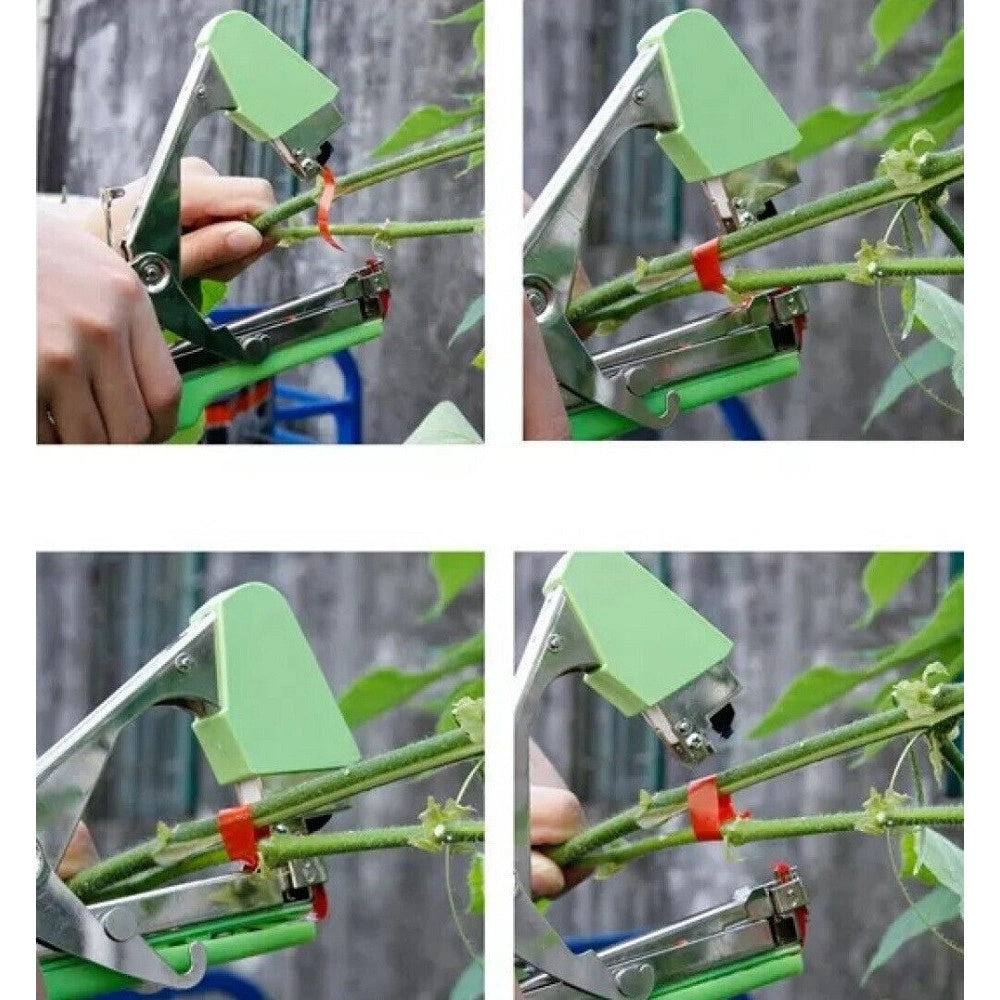 Trade Shop - Pinza Legatrice Manuale Semiautomatica A Nastro Per Piante Vigneti Art. 07294 -