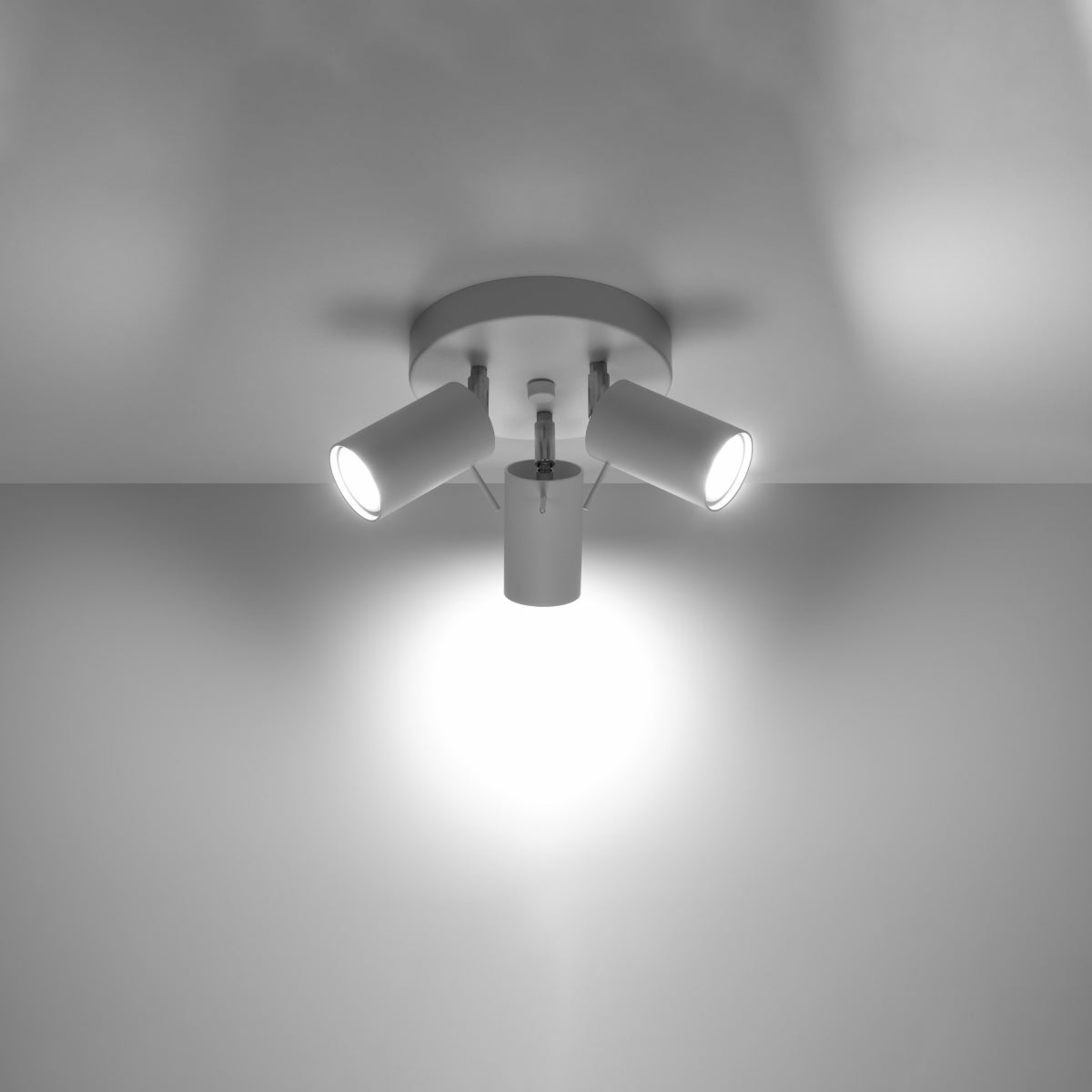 Lampada a soffitto RING 3P bianco