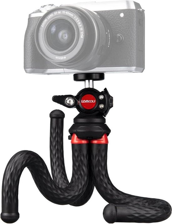 Stativo per camera in alluminio, portatile, migliorato stativo per smartphone 11 x 3 x 3 cm;