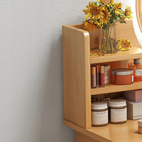 Toeletta per trucco con misure 120x80x40 cm, ideale per la camera da letto.