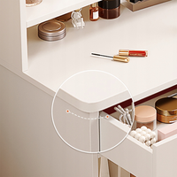 Tavolo da trucco, bianco 80x34x125 cm