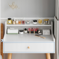 Tavolo da trucco bianco 70x40x85 cm