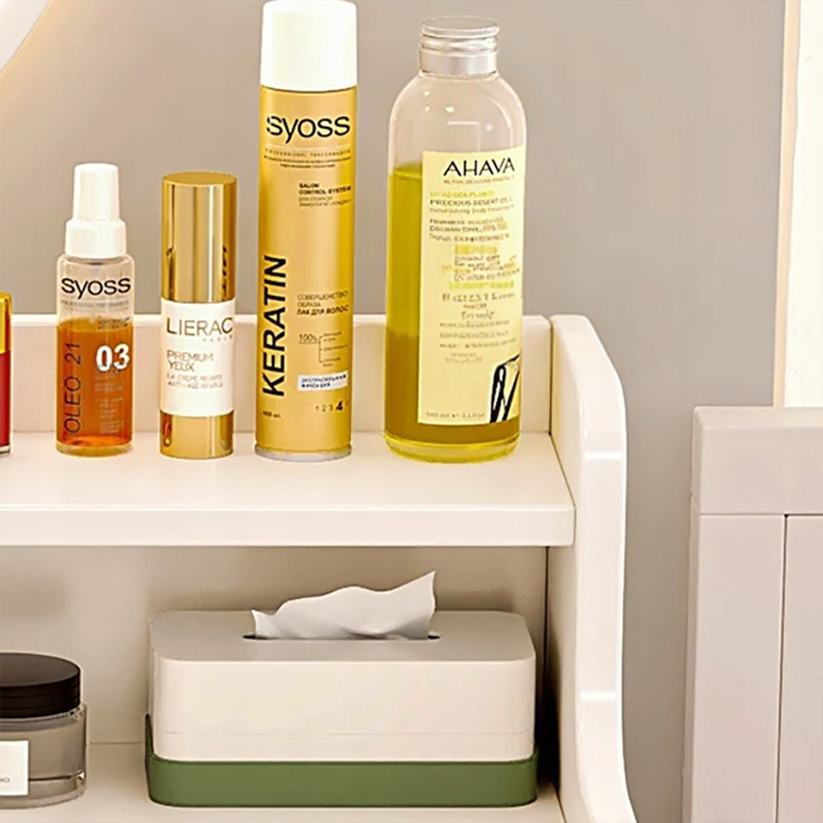 Tavolo da trucco bianco 70x40x85 cm