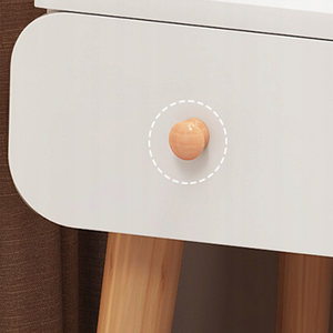 Toeletta per trucco con misure 120x80x40 cm, ideale per la camera da letto.