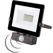 PROIETTORE LED 20W 4000K 1600LM NERO IP65 PIR