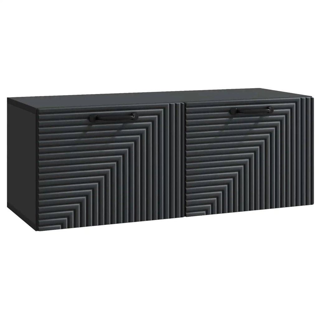 Mobile Porta TV da Muro Nero 78,5 x 31 x 30 cm 898716