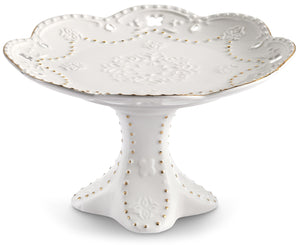 Alzatina in Porcellana Kaleidos Charme Filo Oro