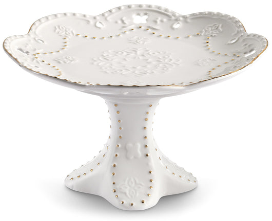 Alzatina in Porcellana Kaleidos Charme Filo Oro