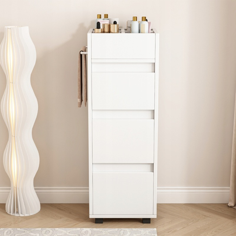 Mobile a Colonna Bianco 90 cm per Bagno Moderno e Compatto