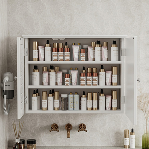 Armadio da bagno, bianco 69x15x49 cm