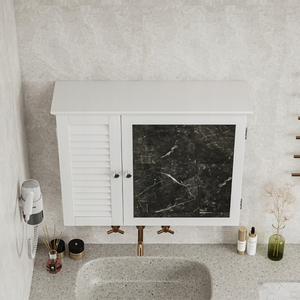 Armadio da bagno, bianco 69x15x49 cm