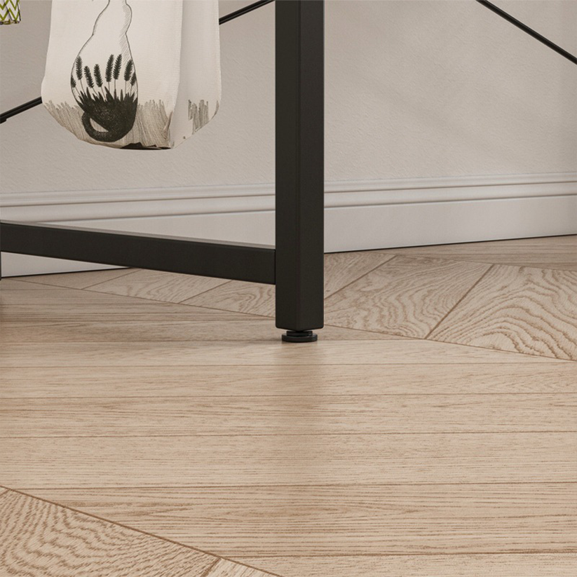 Scrivania per computer con ganci, stile Loft industriale, finitura rustica marrone.