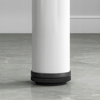 Scrivania per computer per ragazzi, stile Loft moderno, con un grande piano di 100 cm, colore bianco.