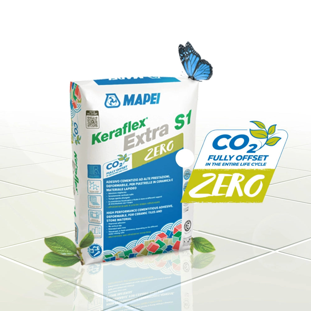 Adesivo piastrelle keraflex extra s1 colore bianco sacco 23 kg