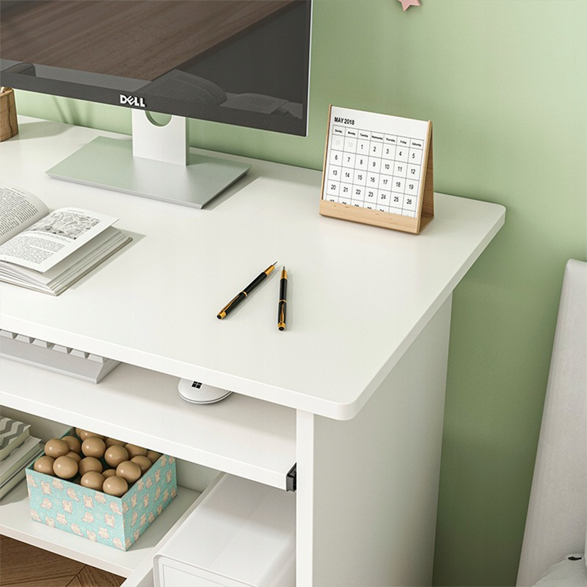 Scrivania Bianca 80x40x74 cm Ideale per Studio