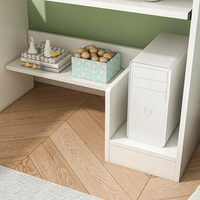 Scrivania da 80x40x74 cm con finitura bianca, ideale per il tuo studio.