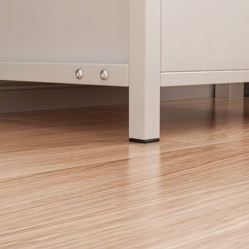 Comodino da 45x38x55 cm in finitura bianca, moderno e funzionale.