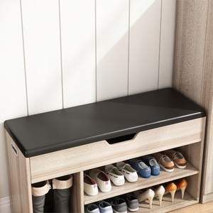 Scarpiera da 80x30x44 cm, finitura marrone, ideale per l'ingresso.