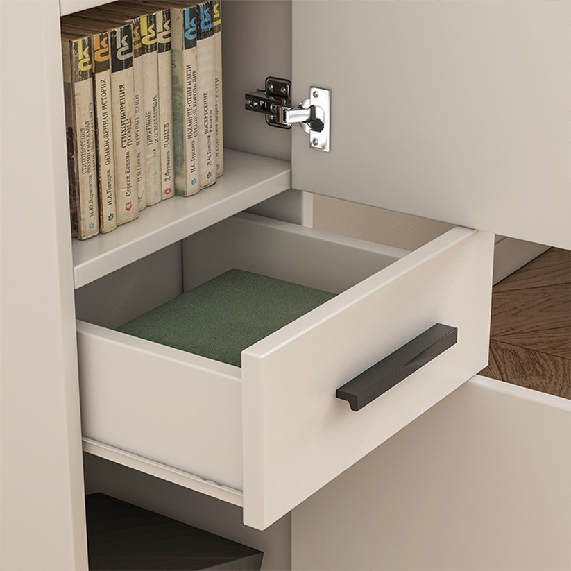 Libreria da 30x85x30 cm, in finitura bianca, ideale per ogni ambiente.