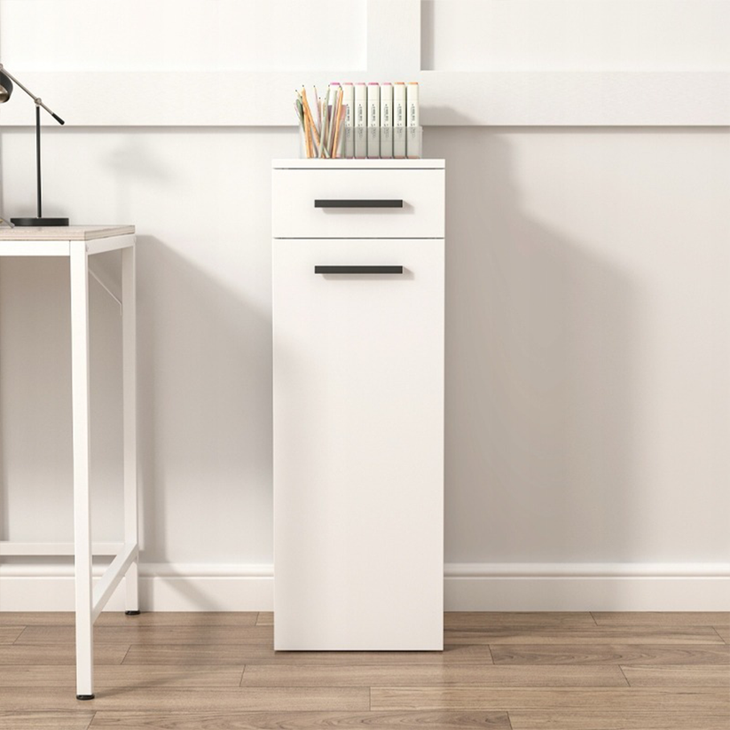 Libreria Bianca 30x30x85 cm Ideale per Ogni Ambiente