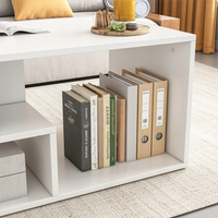 Tavolino da Salotto Bianco 90x43x51 cm Ideale per Ogni Ambiente