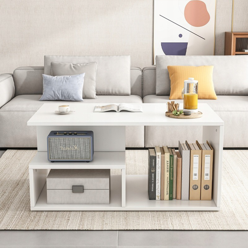 Tavolino da Salotto Bianco 90x43x51 cm Ideale per Ogni Ambiente