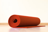 Tappetino Yoga Fitness Ginnastica Tappeto Palestra Antiscivolo Arrotolabile 61 x 173 Cm  - Arancio