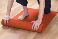 Tappetino Yoga Fitness Ginnastica Tappeto Palestra Antiscivolo Arrotolabile 61 x 173 Cm  - Arancio