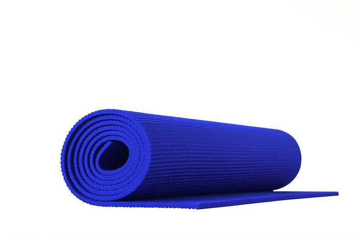 Tappetino Yoga Fitness Ginnastica Tappeto Palestra Antiscivolo Arrotolabile 61 x 173 Cm  - Blu