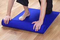 Tappetino Yoga Fitness Ginnastica Tappeto Palestra Antiscivolo Arrotolabile 61 x 173 Cm  - Blu