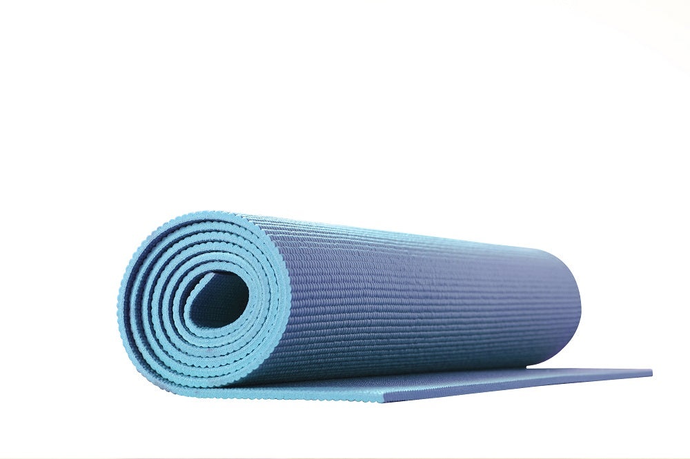 Tappetino Yoga Fitness Ginnastica Tappeto Palestra Antiscivolo Arrotolabile 61 x 173 Cm  - Azzurro