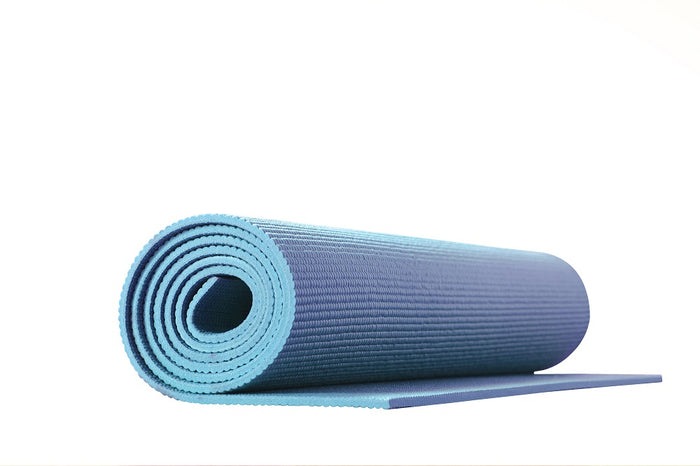 Tappetino Yoga Fitness Ginnastica Tappeto Palestra Antiscivolo Arrotolabile 61 x 173 Cm  - Azzurro
