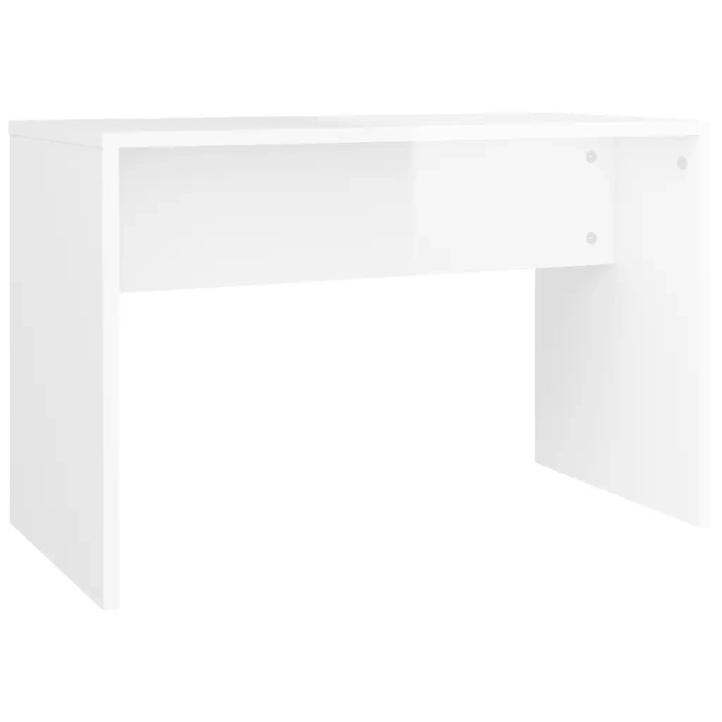 Sgabello da Toeletta Bianco Lucido 70x35x45cm Legno Multistrato 802819