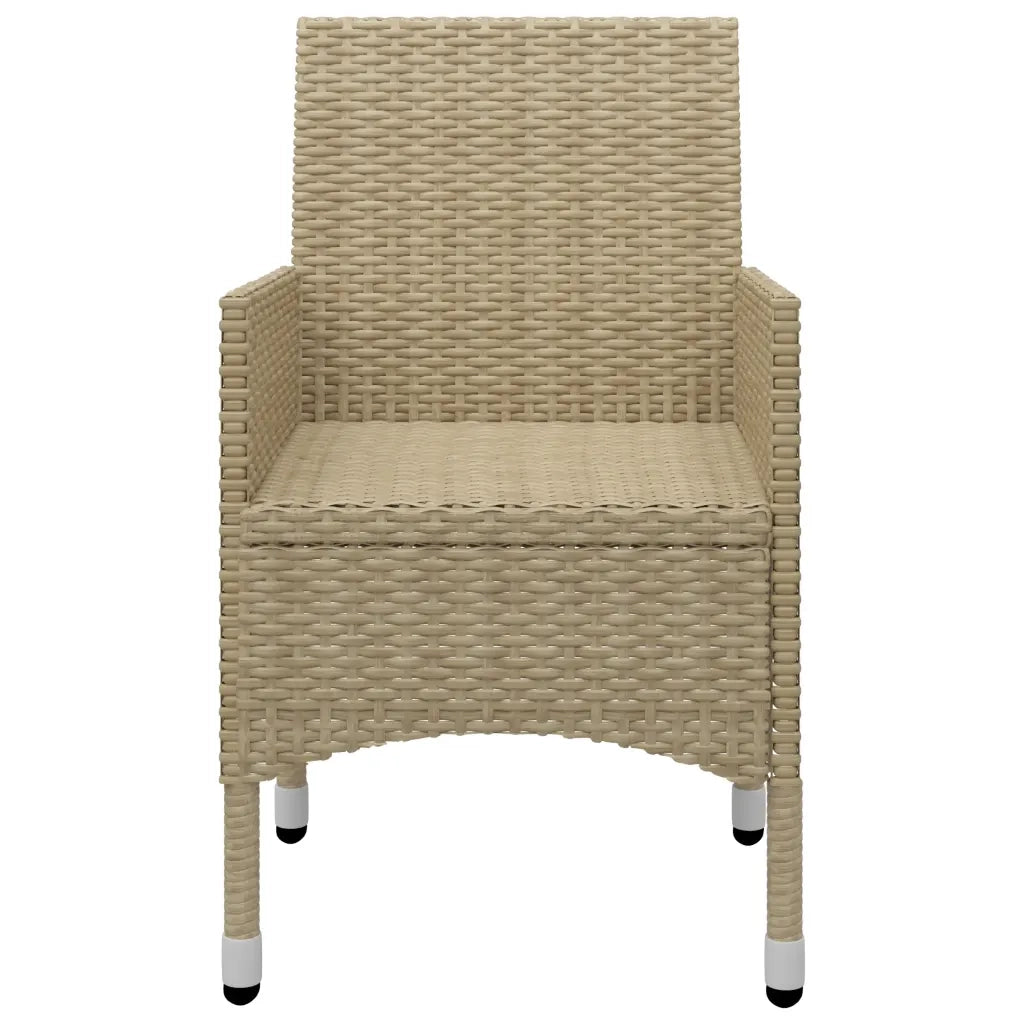 Set Mobili da Pranzo per Giardino 5 pz Beige 3067763