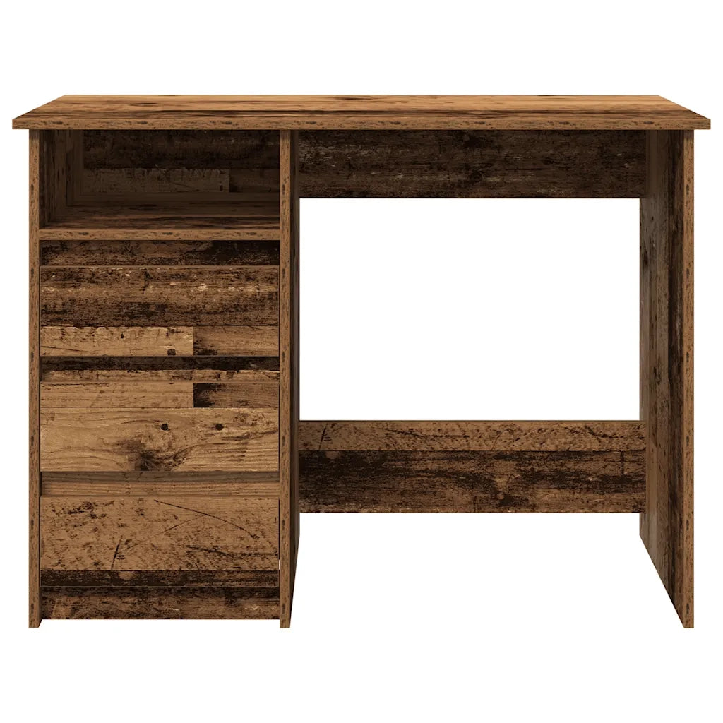 Scrivania Legno Antico 102x50x75 cm in Legno Multistrato