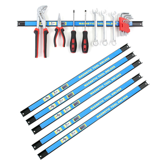 Set di barre magnetiche 6x61 cm Barra porta utensili a parete in acciaio per officina