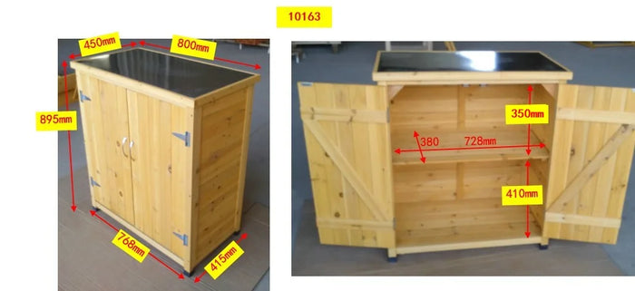 piccolo giardino e capanno degli attrezzi