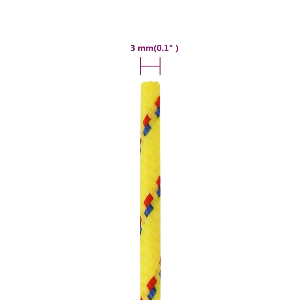 Corda per barca Gialla 3 mm 50 m in Polipropilene 152588