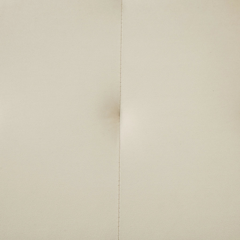 Divano letto a 2 posti convertibile 215x81;5 cm in velluto beige con schienale regolabile