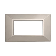 Placca Piramide Serie Moon 4P Colore Titanio Compatibile Con Bticino Axolute