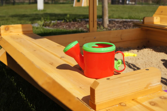 Sabbiera con tetto, abbassabile